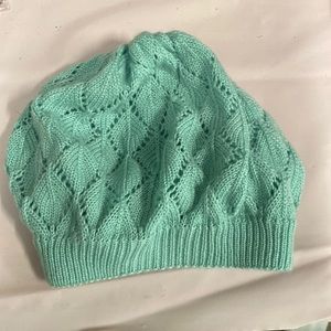 Teal beanie hat
